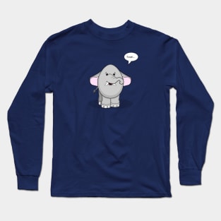 Eggy Elephant Long Sleeve T-Shirt